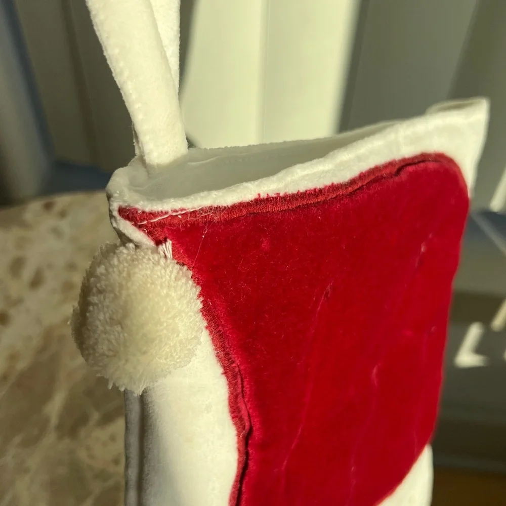 Crate&kids Wonderland Velvet Light Santa Kids Christmas Stocking